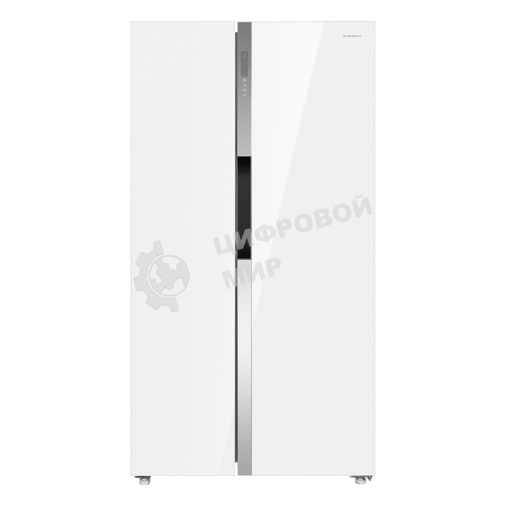 Холодильник Maunfeld MFF177NFW Slim Inverter белый двухкамерный 352/198л морозилка слева, No Frost, Side by Side