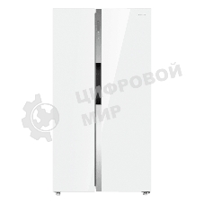 Холодильник Maunfeld MFF177NFW Slim Inverter белый двухкамерный 352/198л морозилка слева, No Frost, Side by Side