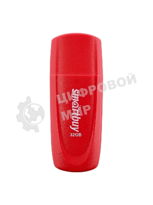 Флешка USB Smartbuy Scout Red (SB032Gb2SCR), 32Gb, USB 2.0, R/W 15/8, красный
