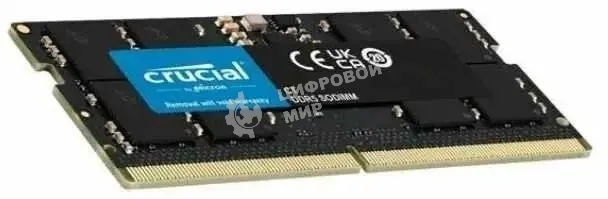 Оперативная память Crucial, DDR5, 16GB (1x16 GB), 4800 MHz, CL40, SO-DIMM
