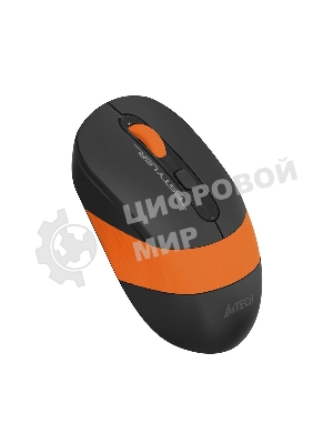 Мышь беспроводная A4Tech Fstyler FG10 черный/оранжевый, 2000 dpi, радиоканал, USB, кнопки - 4