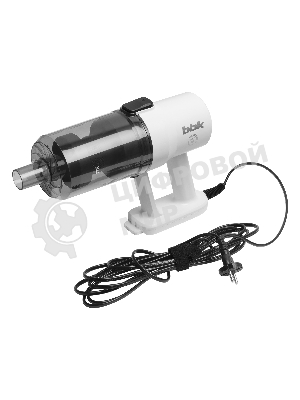 Пылесос вертикальный BBK BV2600 белый/черный, питание от сети, 170 Вт, уборка сухая, пылесборник 0.5 л