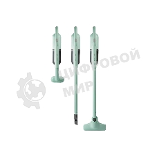 Пылесос вертикальный Galaxy Line GL 6221 мятный, питание от аккумулятора, 130 Вт, уборка сухая, пылесборник 0.3 л, работа от АКБ max - 30 мин