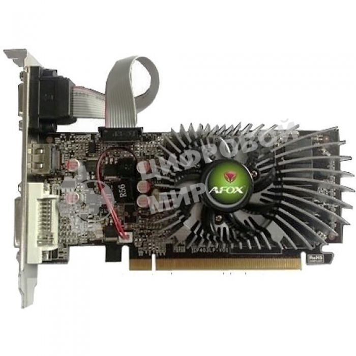 Видеокарта AFOX Geforce GT220 1Gb DDR3 128Bit DVI HDMI VGA LP Single Fan