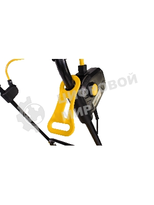 Газонокосилка электрическая Champion EM3815 1,6 кВт пласт+ткань травосб. 45л шир.380мм выс.20-70мм, 11,5кг