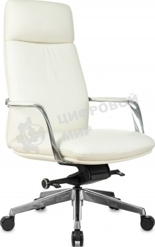 Кресло Бюрократ VEGA белый, кожа