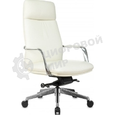 Кресло Бюрократ VEGA белый, кожа