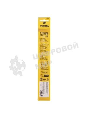 Бур по бетону Denzel двойная спираль, Cobalt W-tip, 16x210 мм, SDS PLUS