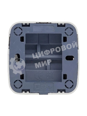 Выключатель 1-клавишный EKF Basic Минск ОП 10А с индикатором белый