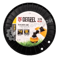 Леска для триммера Denzel квадрат 1,6мм х 370м, на DIN катушке FLEX CORD