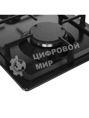 Варочная поверхность Kuppersberg FS 30 B, газ, High-Tech, 30 см, автоматический электроподжиг, газ-контроль, форсунки под сжиженый газ, SABAF конфорки, чугунные решетки, цвет черный, цвет фурнитуры черный