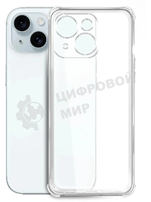 Чехол (клип-кейс) BoraSCO для Apple iPhone 15 Plus прозрачный