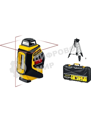 Нивелир STAYER SL360-2 лазерный, крест + 360°, штатив, кейс