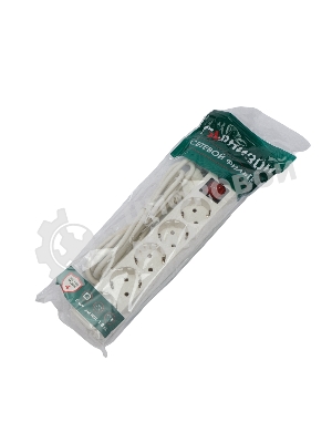 Сетевой фильтр Гарнизон для ИБП, 5 р, 10А, 1.8 м, ур.защиты 4, белый, пакет