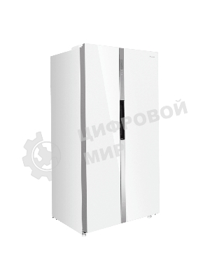 Холодильник Maunfeld MFF177NFW Slim Inverter белый двухкамерный 352/198л морозилка слева, No Frost, Side by Side