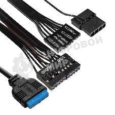 Компьютерный корпус Minitower ExeGate mEVO-7805-XP600 (mATX, БП XP600 с вент. 12см, 2*USB+1*USB 3.0, аудио, черный, с 2*RGb подсветкой)