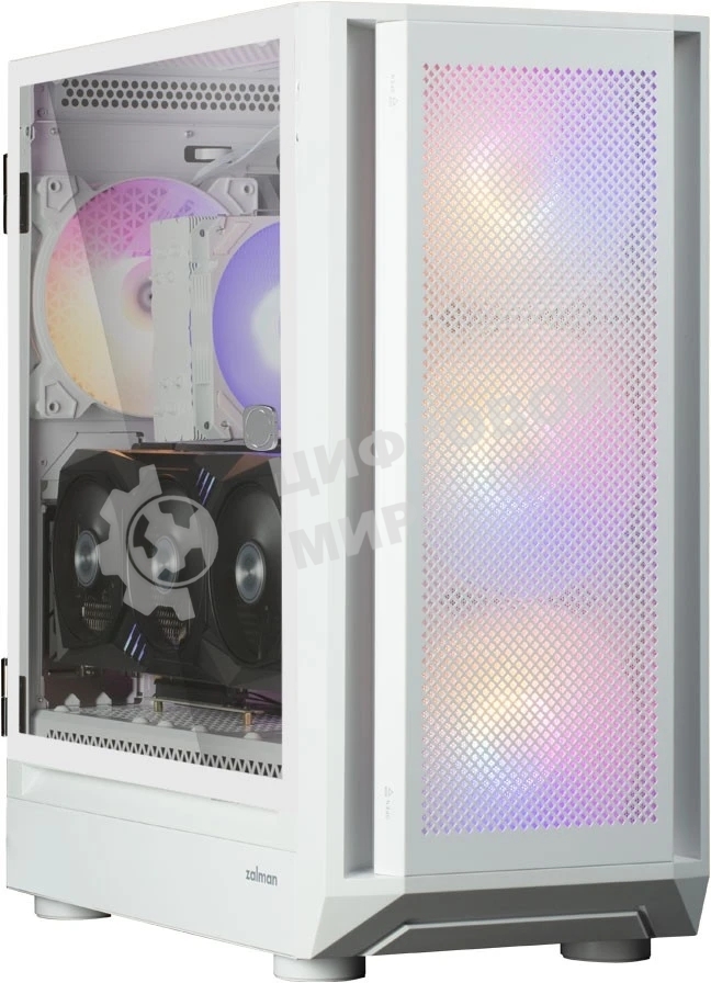 Компьютерный корпус ZALMAN i6, EATX, WHITE, FRONT MESH, WINDOW, 2x3.5