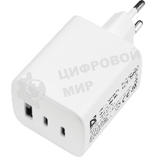 Сетевое зарядное устройство Defender UPA-105 65W, USB A+C+С, белый