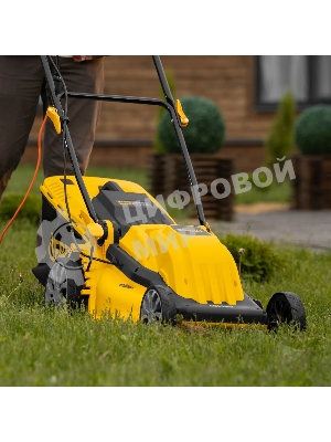 Газонокосилка электрическая Denzel GMC-2000, шир. 44см, 2000 Вт, 6 уров., травосб. 45 л