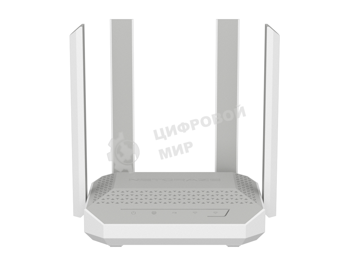 Маршрутизатор Netcraze Challenger Мультигигабитный интернет-центр с Mesh Wi-Fi 6 AX3000, 2 портами 2.5 Gigabit Ethernet и переключателем режима роутер/ретранслятор