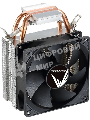 Устройство охлаждения (кулер) Aerocool Formula Ice Boid 2PSDB черный 90мм алюминий+медь 2100rpm 34db 4-pin 90W 135мм