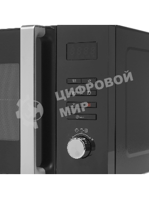 Микроволновая печь Hyundai HYM-M2062 черный, 23 л, 800 Вт, переключатели - кнопки, поворотный механизм