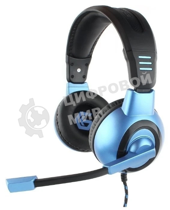 Гарнитура Gembird MHS-G55 черный/синий, проводная