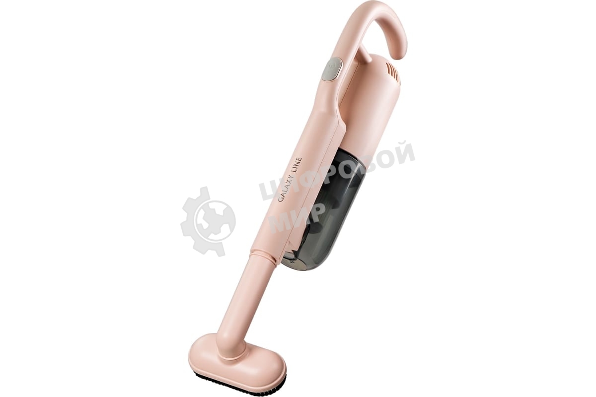 Пылесос вертикальный Galaxy Line GL 6221 бежевый, питание от аккумулятора, 130 Вт, уборка сухая, пылесборник 0.3 л, работа от АКБ max - 30 мин