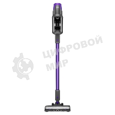 Пылесос вертикальный Centek CT-2572 фиолетовый/черный, питание от аккумулятора, 230 Вт, уборка сухая, пылесборник 1.2 л, работа от АКБ max 90 мин