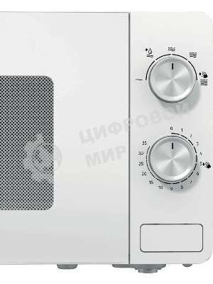 Микроволновая печь Gorenje MO20E1W2 белый, 20 л, 800 Вт, переключатели - поворотный механизм