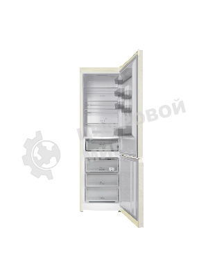 Холодильник Hotpoint HT 6200 AB бежевый двухкамерный 240/83л морозилка снизу, No Frost