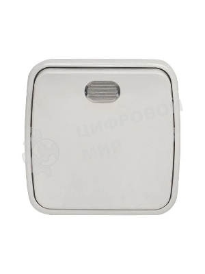 Выключатель 1-клавишный EKF Basic Минск ОП 10А с индикатором белый