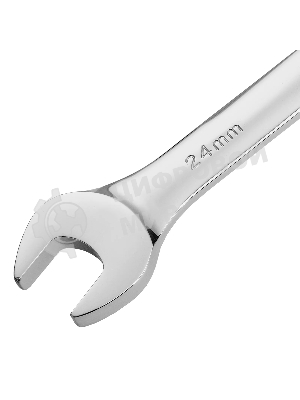 Ключ комбинированный Denzel, с трещеткой, 24 мм