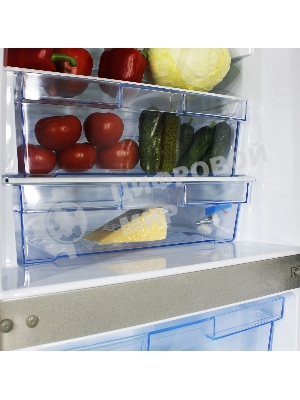 Холодильник ОРСК-173 MI металлик искристый двухкамерный 200/120л морозилка снизу