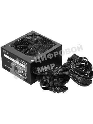 Блок питания Digma DPSU-500W-WH RTL, 500Вт, 80 PLUS белый, 120мм, черный