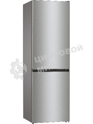 Холодильник Gorenje NRKE62XL серебристый металлик двухкамерный 203/99л морозилка снизу, No Frost
