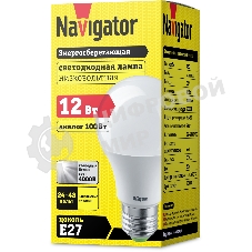 Лампа светодиодная Navigator NLL-A60-12-24/48-4K-E27