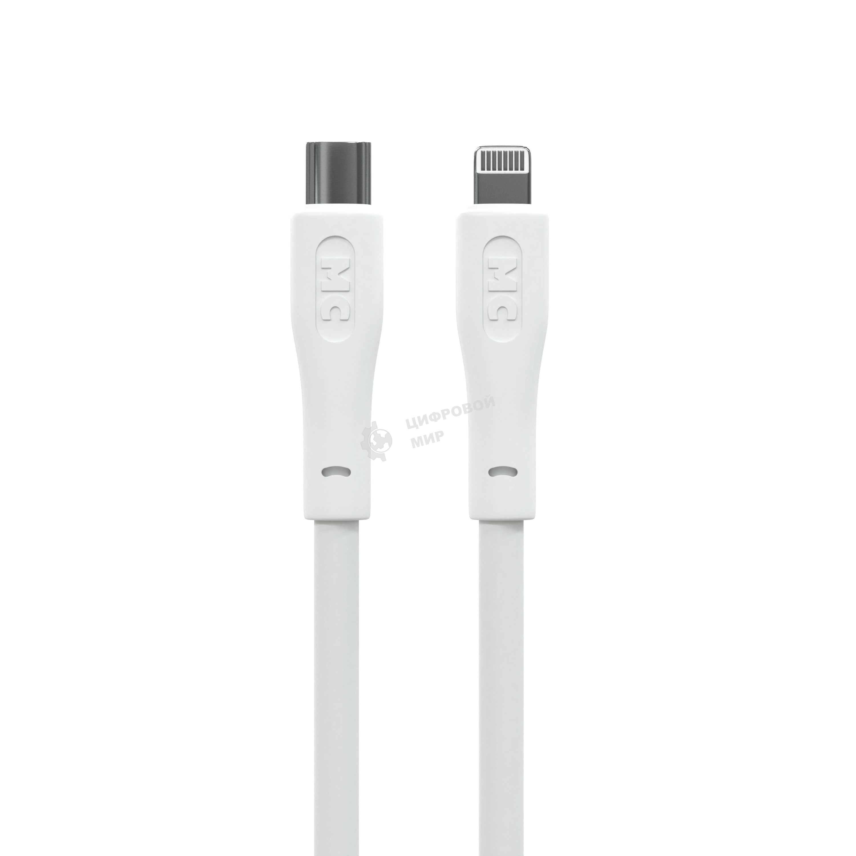Кабель MORE CHOICE (4620202553119) K60ia 2м USB 3.0A PD 27W для Lightning ng 8-pin Type-C - 2м, белый