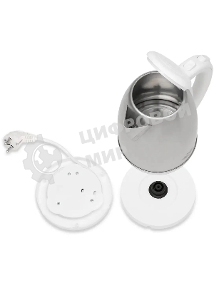 Чайник электрический Великие реки Амур-1 белый, 1.8 л, нержавейка