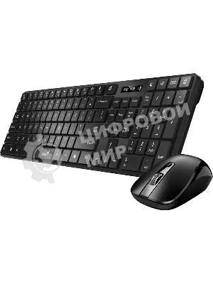 Комплект клавиатура+мышь Genius SlimStar 8250 беспроводной, USB, 1200 DPI, чёрный