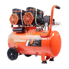 Компрессор поршневой безмасляный Patriot KDS 540 F50 (540 л/мин, 2,8 кВт, 8 бар, 50 л, 2800 об/мин, быстросъем + елочка 1/4)