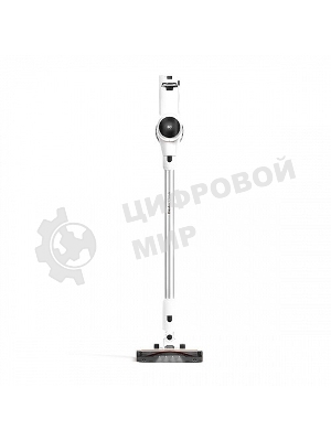 Пылесос вертикальный BQ VCA0103H белый/черный, питание от аккумулятора, 50 Вт, уборка сухая, пылесборник 0.9 л