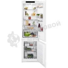 Встраиваемый холодильник Electrolux LNS9TE19S белый, двухкамерный 213/61л, морозилка снизу, No Frost