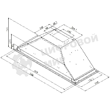 Вытяжка встраиваемая Indesit INAE 52FLS X нержавеющая сталь, 53 см, 381 куб. м/ч, 61 дБ