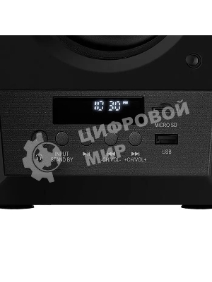 Акустическая система 2.0 SVEN MC-20, черный, мощность 2x45Вт (RMS), FM-тюнер, USB/microSD, дисплей, пульт ДУ, Bluetooth, Optical SVEN MC-20, черный, акустическая система 2.0, мощность 2x45Вт (RMS), FM-тюнер, USB/microSD, дисплей, пульт ДУ, Bluetooth, Optical