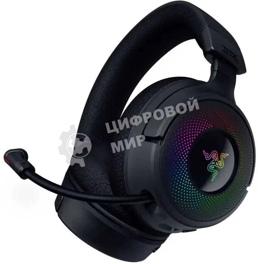 Гарнитура Razer Kraken V4 чёрный, беспроводная, bluetooth, до 70 ч, подсветка