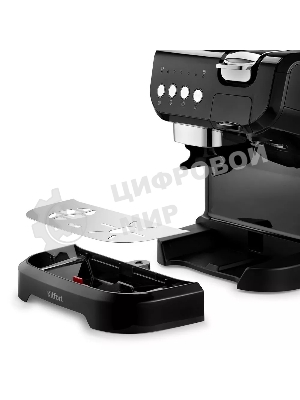 Кофеварка рожковая Kitfort КТ-7107 черный, исп. кофе - молотый/капсулы/зерновой, 2 л, 1560 Вт, 19 Бар