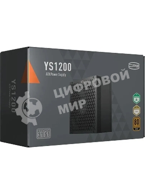 Блок питания PCCooler P5-YS1200-G1F черный 1200W 80 PLUS Gold, 135мм, модульный, черный