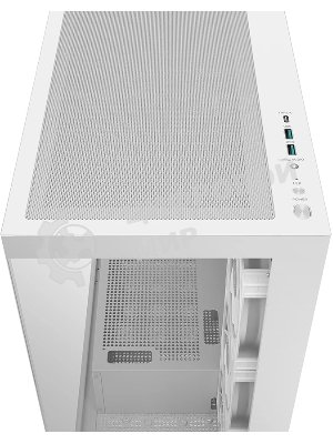 Компьютерный корпус Deepcool CG580 4F V2 WH без БП, боковое окно (панорама), 4x120мм ARGb PWM вентилятора, белый, ATX (R-CG580-WHADA4-G-2)