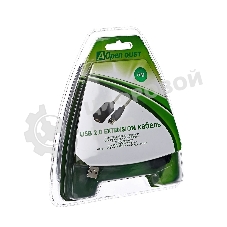 Кабель Aopen/QustКабель-адаптер USB2.0-repeater, удлинительный активный Am-->Af 5м (ACU823-5M) 6938510851314